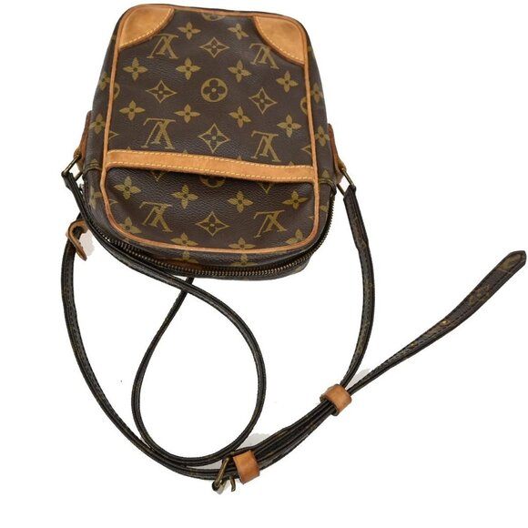 LOUIS VUITTON Danube Shoulder Bag Monogram Leather Brown France M45266 31KB528 - Picture 6 of 15